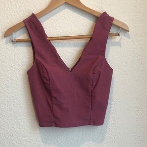 Mauve crop top size S